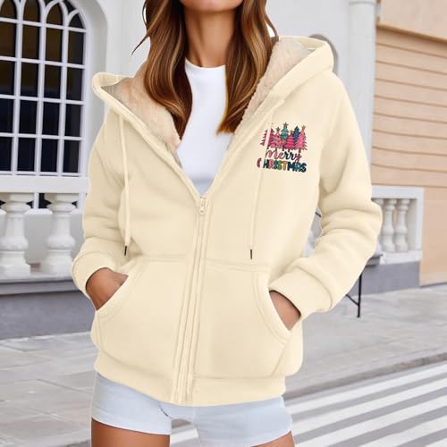 Womens Jacket Christmas Long Sleeve Coats Trendy Winter Clothing - image 2