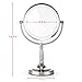 Miusco 7X Magnifying Lighted Makeup Mirror, 8 Inch Two Sided White Daylight LED Shadow Free LED Vanity Mirror, Battery and Adapter