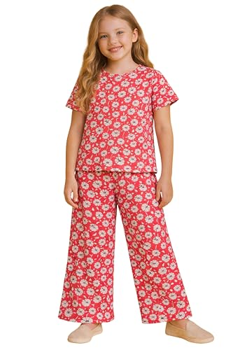 Image of TotzTouch Night Dress Kids Girls - Soft, Comfy & Adorably Stylish Printed Pyjama Set Age 6 Months to 15 Years