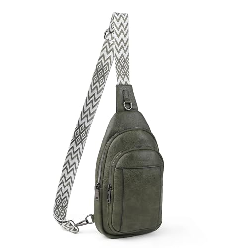 Image of TANTOMI Small Sling Bags for Women, Leather Cross body Purses Bag for Daily Travel Leisure Sport Fanny Packs with Adjustable Strap