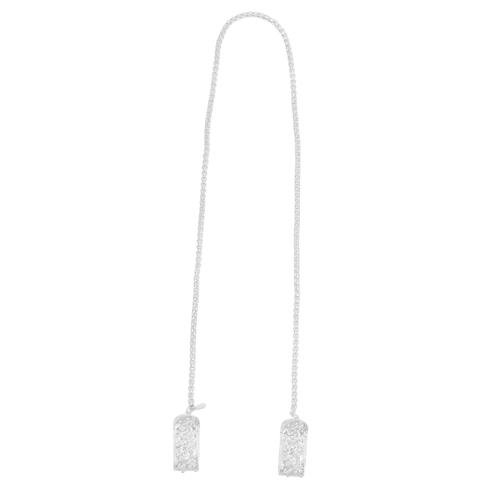 Hemoton Alloy Bib Clip Chain Baby Bibs Napkin Holder Towel Clip No Risk of Cutting