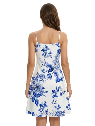 Image of DRESSFO Matchable Couples' Outfit Tropical Flower Leaf Print Button-up Shirt Or Strappy Dress