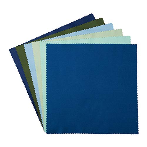 Connecting Threads Color Wheel Solid 41 pcs 10 inch x 10 inch Precut Fabric Squares Quilting 100% Cotton Fabric Bundle (Cool)
