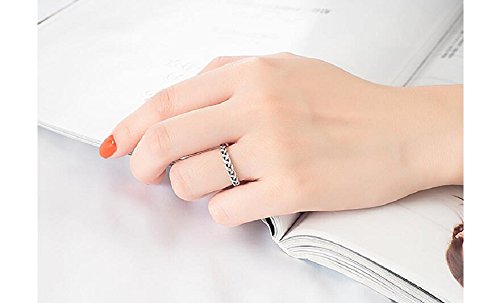 Braided Celtic Love Knot Open Statement Rings Sterling Silver 925 Adjustable Twisted Ring Antique Vintage Eternity Promise Stacking Ring Finger Band for Women2