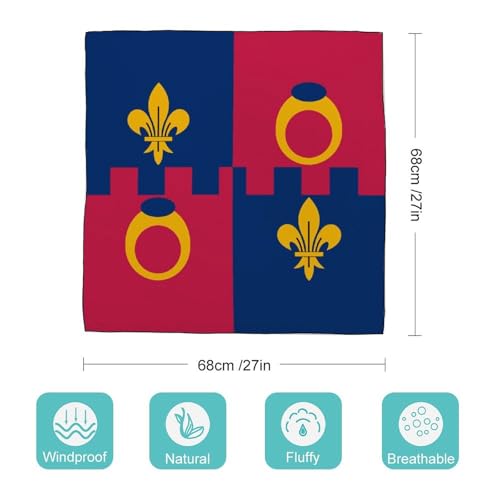 Flag of Montgomery County Maryland Women's Square Silk Scarf Fashion Neck Hair Wrap Head Scarves Dress Bag Decoration2
