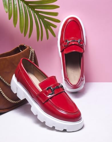 Image of TRYME Trendy Comfortable Extra Cushion Inner Sole Casual Loafer Shoes with Low Heels for Womens and Girls