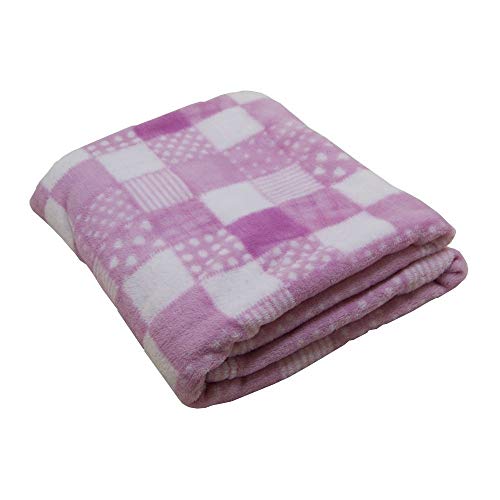 Cobertor para Bebê Microfibra Antialérgico 1,10m x 90cm Camesa Estampado Rosa