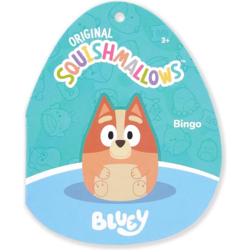 Image of Squishmallows Original Bluey 12in inchBingo inch Plush - Official Jazwares Plush (Medium-Sized)