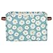 AUUXVA Little Daisy Storage Baskets Cube Storage Boxes Bins Collapsible Laundry Baskets for Nursery Shelf Bedroom Bathroom Toy Organizer 1PC