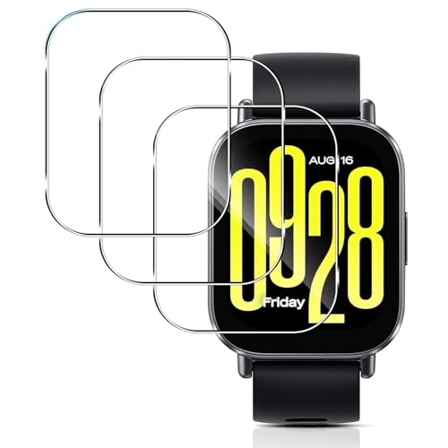 【3枚セット】For Redmi Watch 5 Active フィルム シャオミ Xiaomi Redmi Watch5 Active 保護フィルム 【larfbulroc】TPU製・縁を浮かない・高透過率・超薄型・指紋防止・画面鮮やか高精細・貼り付け簡