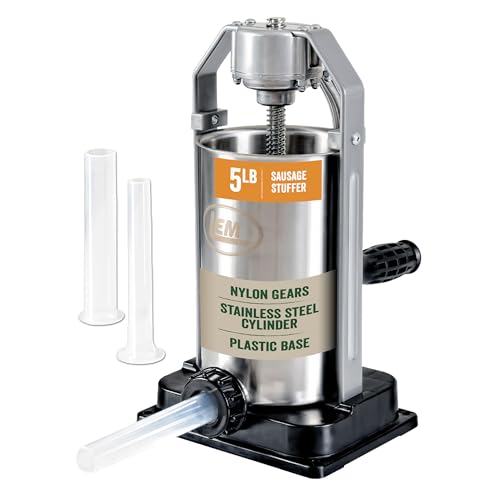 LEM Products 5 lb Sausage Stuffer, For Beginners & First-Time...