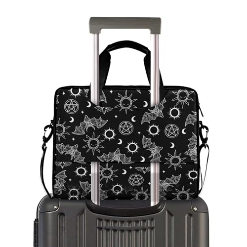 MNSRUU Laptop Bag for 16 15.6 inch Pink Black Star3