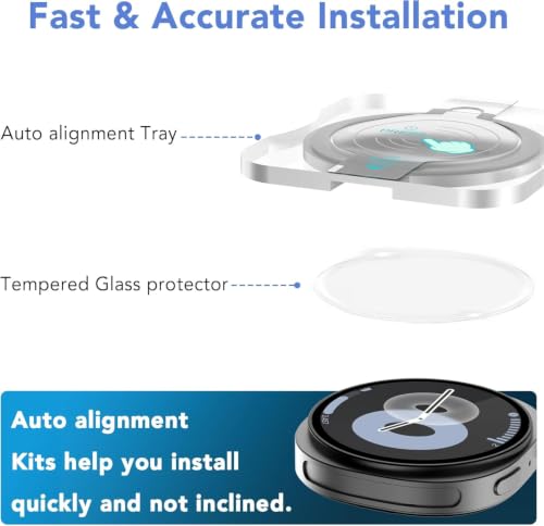 Image of Supershieldz Tempered Glass for Samsung Galaxy Watch 8 (44mm) - 2 Pack