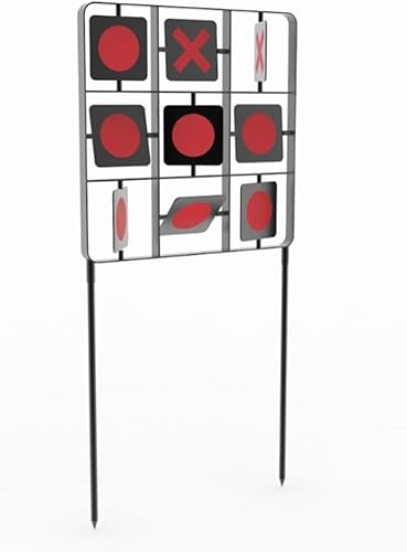 Golden Ball Cycon - Objetivos de reinicio de nueve bloques para pistolas de aire comprimido, 6 objetivos de acero para disparar, clasificados para
