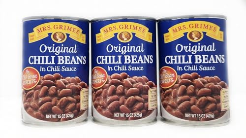 3 Pack of Original Chili Beans In Sauce Mrs Grimes The Experts Since 1902 (15oz)