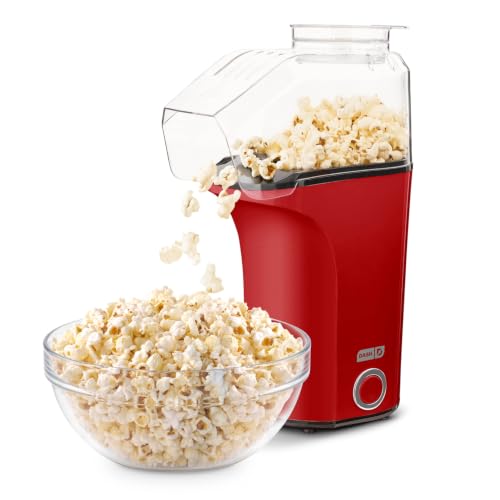 Dash Fresh Pop Popcorn Maker, Electric Hot Air Popper, 16-Cup, Red