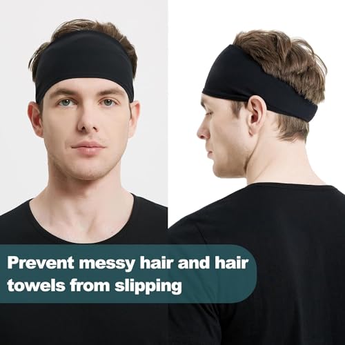 Image of PAROPKAR Workout Sweat Bands Headbands for Men Women Sport Non-Slip Head Band,Moisture Wicking Hairband, Long Hair, Quick Dry, Running, Yoga, Hiking, Tennis, Exercise Fitness Gym