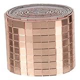 Photo Gallery hemobllo adesivi piastrelle mosaico in vetro autoadesivi specchi decorativi parete impermeabili per bagno riflessi luce e spazi amplificati rosa oro Photo Gallery hemobllo adesivi piastrelle mosaico in vetro autoadesivi specchi decorativi parete impermeabili per bagno riflessi luce e spazi amplificati rosa oro