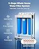 VEVOR Whole House Water Filter System, 3-Stage | Sediment, GAC, CTO | 4.5" x 20" Home Water Purifier Filter Reduce Chlorine, Chemicals, VOCs, Bad Taste, Odor, Rust