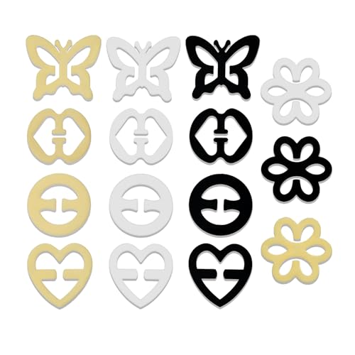 Tiwnefua 15 PCS Bra Strap Clips Bra Clips for Back, Anti-Slip Bra Straps Holder Cleavage Control Clips for Bra