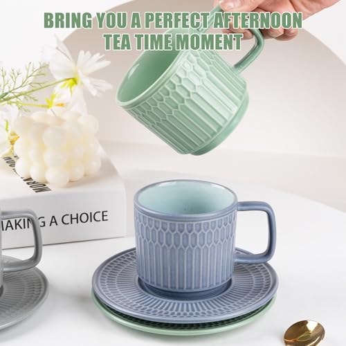 50% Off 4-Piece Ceramic Cappuccino Cup Set - Image 6