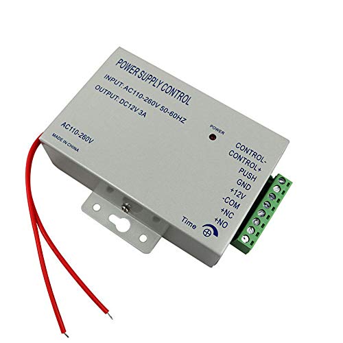 12VDC Control de acceso Fuente de alimentación Interruptor 3A / 5A Tiempo de retardo Ajustable AC90V-260V Entrada NO/NC Salida (3A)