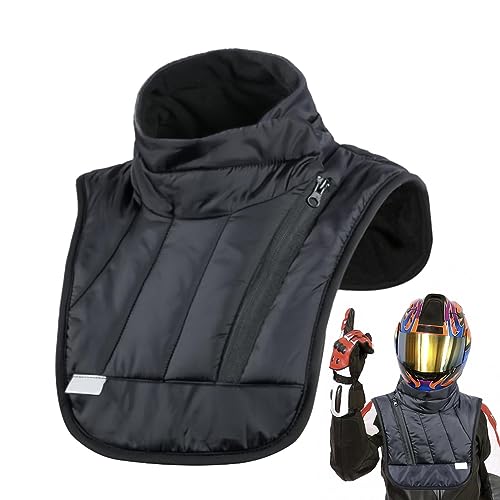 Motorcycle Neck Warmer, Chest And Neck Warmer, Black Neck Warmer Windproof, Thermal Neck Guard Heated For Winter Outdoor
