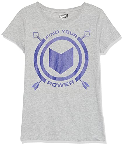 T-shirt Marvel fille Widow Training XL gris chiné confortable pour sport et loisirs