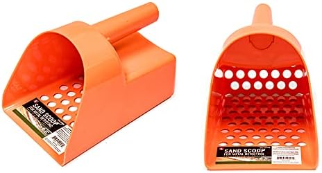 Sluice Monkey 8.1/2 Orange Hand Held Plastic Sand Scoop for Metal Detectors