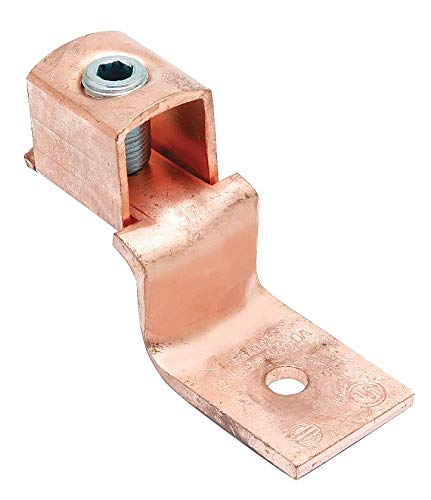 Burndy Mechanical Connector, Copper, Max. Conductor Size: 6 AWG Stranded/Solid - KLU35TP, (Pack of 10)