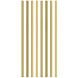 8 Pieces 12 inches 5/32 inch/4.0mm Brass Round Rods, Favordrory Brass Rods Lathe Bar Stock, 5/32 inch/4.0mm in Diameter 12 inches in Length