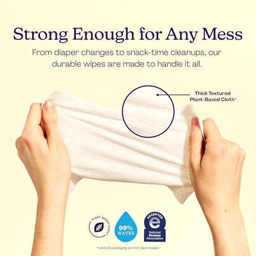 Image of Hello Bello Premium Fragrance-Free Baby Wipes, with Chamomile & Aloe Extracts for Sensitive Skin - 9 Resealable Packs = 540 Total Wipes