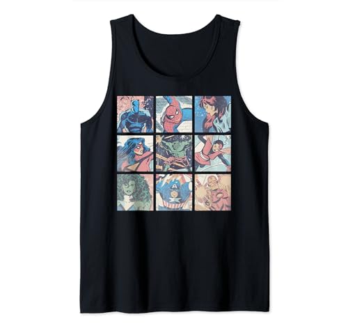 Marvel Avengers Classic Portrait Panels camiseta fresca que evita el calor veraniego