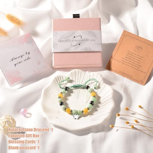 Bracelets for Girls, Natural Stone Girls Bracelets with blessing message card, Perfect Christmas Birthday Gifts for Daughter, Granddaughter, Niece, Daughter-in-Law2