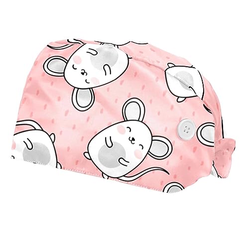 Chapeau de travail anti-sueur VERED lot de 2 casquettes de protection réglables souris