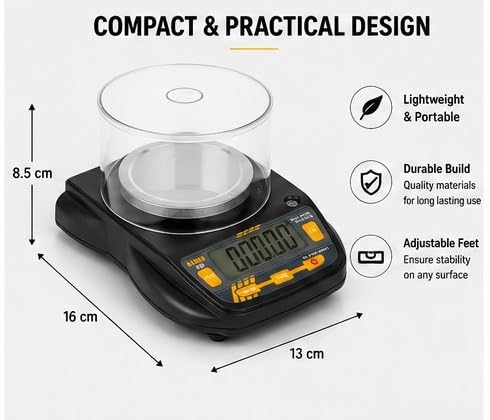 KERRO® GSM DIGITAL WEIGHING BALANCE 600GM/0.01GM (BL-P3B SERIES) 2