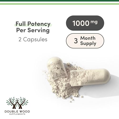 Magnesium Chloride (Cloruro De Magnesio) - 180 Capsules, 1,000mg Per Serving, Supports Digestive and Bone Health - Non-GMO and Gluten Free by Double Wood Supplements