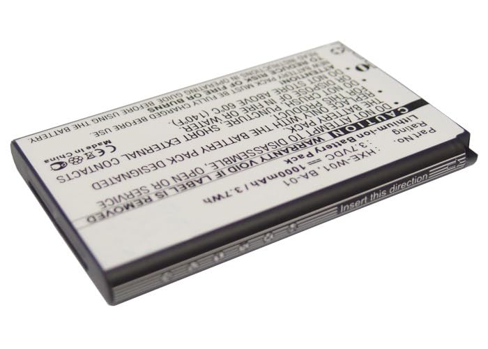 Synergy Digital GPS Battery, Compatible with i-Blue HX-N3650U-G GPS, (Li-ion, 3.7V, 1000mAh) Ultra High Capacity, Replacement for Haicom BA-01 Battery