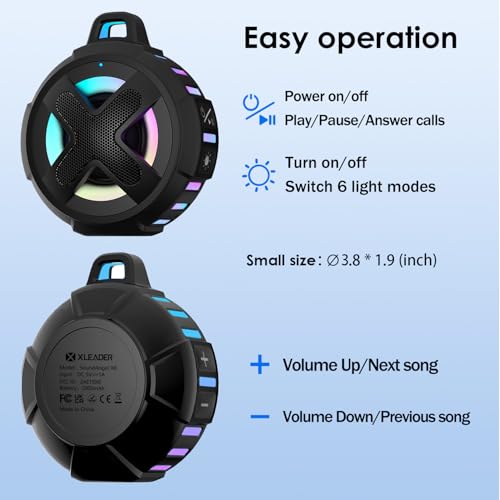 image for XLEADER Upgraded, Pro Bike Speaker, with Pro Handlebar Mount, Bluetoot