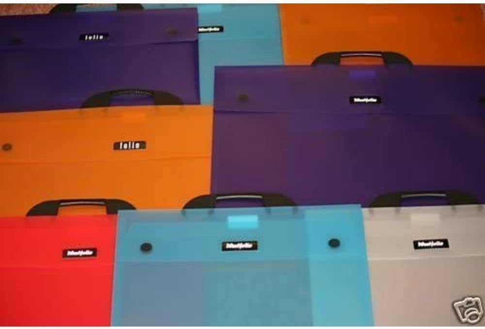 Art Portfolio Folder Blue A1, 100 Sheet Capacity, Carry Case Bag For Art, Painting Keeps Paper Flat For Travel