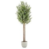 CROSOFMI Piante Finte da Interno Ulivo Finto 150 cm Grandi Piante Artificiali Alta con Vaso Balconi Moderni Decorativo(1 Pack