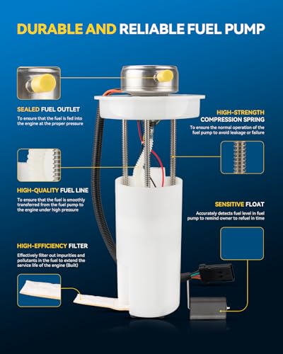 Image of PHILTOP Electric Fuel Pump Assembly FG1221 Fit for Jeep Wrangler
