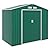 Outsunny 7' x 4' Outdoor Storage Shed, Garden Tool House with Foundation Kit, 4 Vents and 2 Easy Sliding Doors for Backyard, Patio, Garage, Lawn, Green