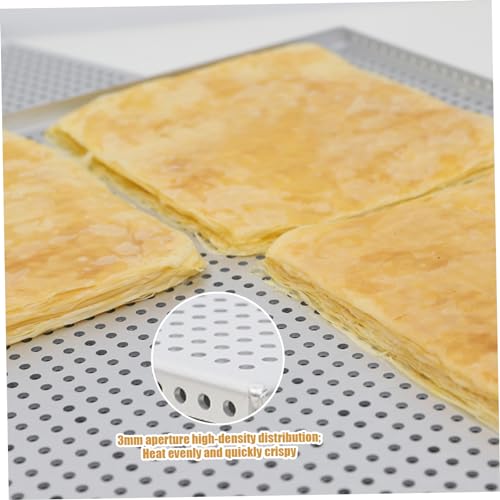 Plaque de cuisson perforée en aluminium antiadhésive pour feuilletage et plateau mille feuilles