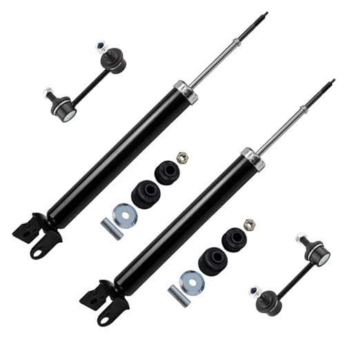 Image of Detroit Axle - Rear Shock Absorbers Kit for 2009-2014 Nissan Maxima, 2 Shock Absorbers Pair Set, 2 Sway Bar Links 2010 2011 2012 2013 Replacement