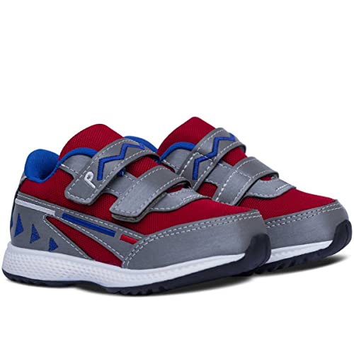 Tenis Calce Facil Popidi Infantil 11.54 (29, Cinza-Vermelho)
