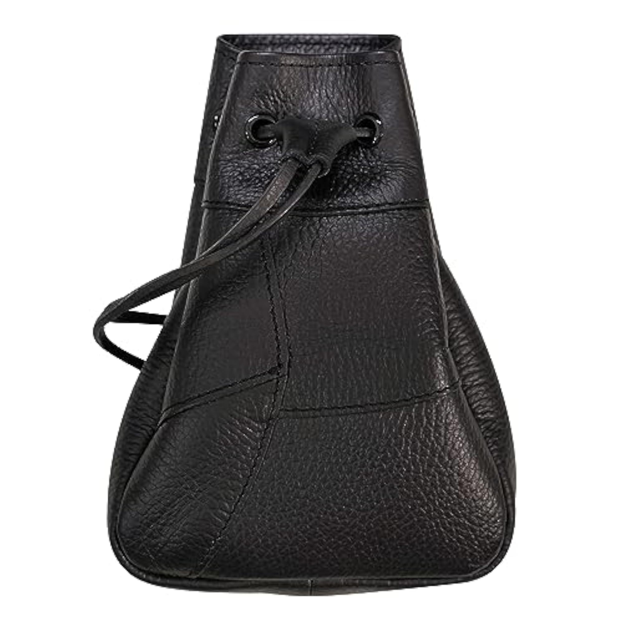 Medieval Full Grain Leather Drawstring Bag