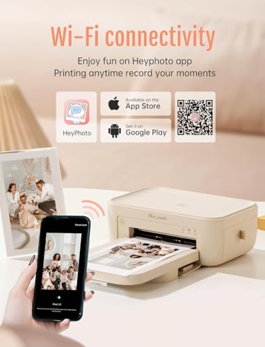 Image of HPRT Photo Printer 4x6,+20 Sheets&1ribbon,Wi-Fi Wireless Instant Picture Printer for iPhone, Android, Smartphone, Thermal Dye-Sublimation, AR Video Printing,Portable Photo Printers for Home Use