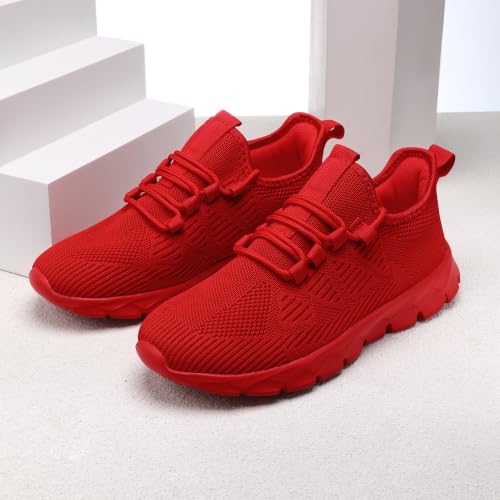 Image of Mens Lightweight Running Shoes Slip On Walking Tennis Gym Sneakers
