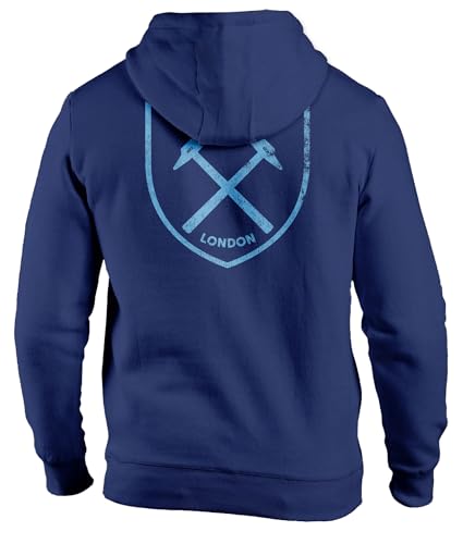 West Ham United Back Logo Fleece Pullover Hoodie - Navy